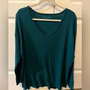 American Eagle Green Long Sleeve Top